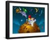 Contact with an Alien-sababa66-Framed Art Print