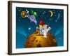 Contact with an Alien-sababa66-Framed Art Print