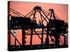 Container Cranes, Port of Auckland-David Wall-Stretched Canvas