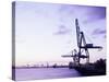 Container Cranes-Carlos Dominguez-Stretched Canvas