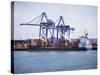 Container Port, Felixstowe, Suffolk, England, United Kingdom-G Richardson-Stretched Canvas