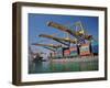 Container Port, Port of Barcelona, Barcelona, Catalonia, Spain, Europe-Adina Tovy-Framed Photographic Print