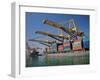 Container Port, Port of Barcelona, Barcelona, Catalonia, Spain, Europe-Adina Tovy-Framed Photographic Print