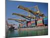 Container Port, Port of Barcelona, Barcelona, Catalonia, Spain, Europe-Adina Tovy-Mounted Photographic Print