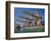 Container Port, Port of Barcelona, Barcelona, Catalonia, Spain, Europe-Adina Tovy-Framed Photographic Print