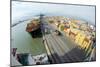 Container Ship And Port-Dr. Juerg Alean-Mounted Photographic Print