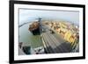 Container Ship And Port-Dr. Juerg Alean-Framed Photographic Print