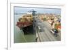 Container Ship And Port-Dr. Juerg Alean-Framed Photographic Print