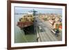 Container Ship And Port-Dr. Juerg Alean-Framed Photographic Print