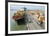 Container Ship And Port-Dr. Juerg Alean-Framed Photographic Print