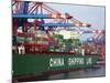 Container Ship at Container Terminal, Hamburg Harbour, Germany, Europe-Hans Peter Merten-Mounted Photographic Print