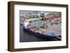 Container Ship in Port-lagardie-Framed Photographic Print