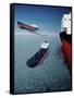 Container Ships Flying in the Sky-null-Framed Stretched Canvas