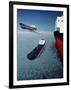 Container Ships Flying in the Sky-null-Framed Premium Giclee Print