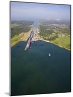 Container Ships in Gatun Locks, Panama Canal, Panama, Central America-Jane Sweeney-Mounted Photographic Print