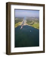 Container Ships in Gatun Locks, Panama Canal, Panama, Central America-Jane Sweeney-Framed Photographic Print