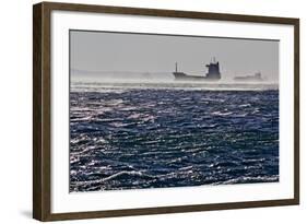 Container Ships in the Windstorm-Yurephoto-Framed Photographic Print