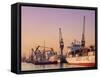 Container Ships, Southampton Docks, Hampshire, UK-Jean Brooks-Framed Stretched Canvas