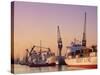 Container Ships, Southampton Docks, Hampshire, UK-Jean Brooks-Stretched Canvas