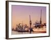 Container Ships, Southampton Docks, Hampshire, UK-Jean Brooks-Framed Photographic Print