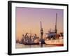 Container Ships, Southampton Docks, Hampshire, UK-Jean Brooks-Framed Photographic Print