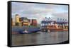 Container terminal Altenwerder, Hamburg, Germany, Europe-Hans-Peter Merten-Framed Stretched Canvas