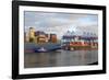 Container terminal Altenwerder, Hamburg, Germany, Europe-Hans-Peter Merten-Framed Photographic Print