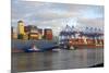 Container terminal Altenwerder, Hamburg, Germany, Europe-Hans-Peter Merten-Mounted Photographic Print