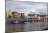 Container terminal Altenwerder, Hamburg, Germany, Europe-Hans-Peter Merten-Mounted Photographic Print