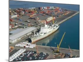 Container Terminal and Cargo Ship, Salerno, Campania, Italy, Mediterranean-Robert Francis-Mounted Photographic Print