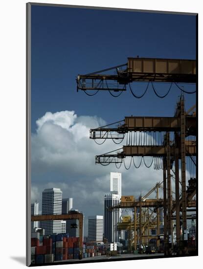 Container Terminal, Singapore Port Authority, Singapore-Alain Evrard-Mounted Photographic Print