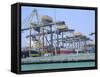 Containers on the Docks, Singapore Harbour, Singapore-Fraser Hall-Framed Stretched Canvas