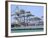 Containers on the Docks, Singapore Harbour, Singapore-Fraser Hall-Framed Photographic Print