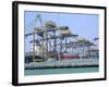 Containers on the Docks, Singapore Harbour, Singapore-Fraser Hall-Framed Photographic Print