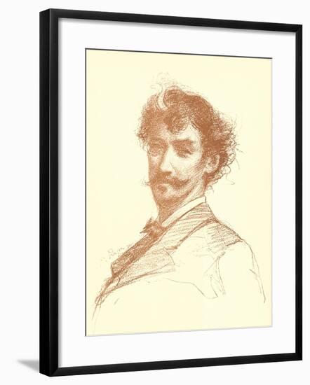 Conte Crayon Sketch-null-Framed Art Print