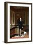 Conte De La Rouchefoucauld Duc De Doudeauville with His Terrier, C.1870S-Jean Leon Gerome-Framed Giclee Print