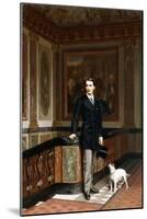 Conte De La Rouchefoucauld Duc De Doudeauville with His Terrier, C.1870S-Jean Leon Gerome-Mounted Giclee Print