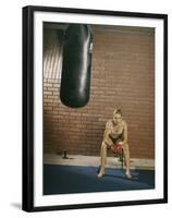 Contemplating the Bag-null-Framed Premium Photographic Print