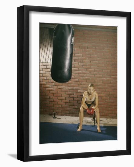 Contemplating the Bag-null-Framed Photographic Print