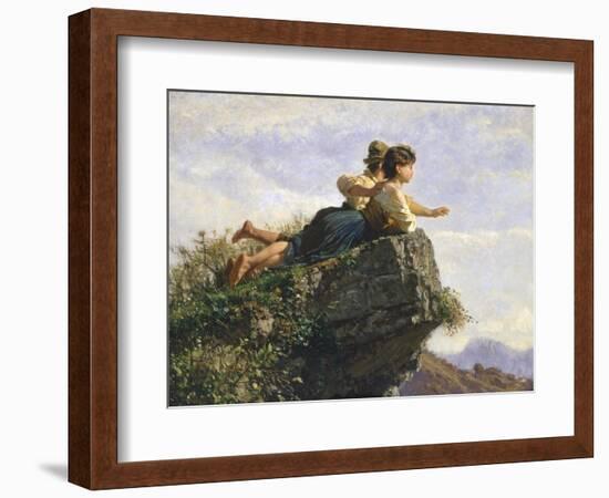Contemplation, 1872-Filippo Palizzi-Framed Giclee Print