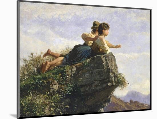 Contemplation, 1872-Filippo Palizzi-Mounted Giclee Print