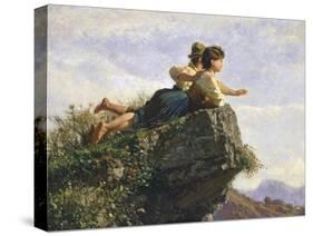 Contemplation, 1872-Filippo Palizzi-Stretched Canvas