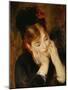 Contemplation, 1877-Pierre-Auguste Renoir-Mounted Giclee Print