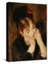 Contemplation, 1877-Pierre-Auguste Renoir-Stretched Canvas