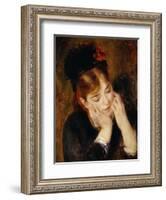 Contemplation, 1877-Pierre-Auguste Renoir-Framed Giclee Print