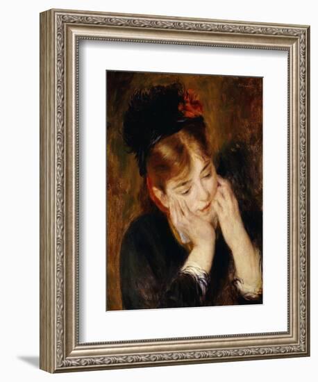 Contemplation, 1877-Pierre-Auguste Renoir-Framed Giclee Print