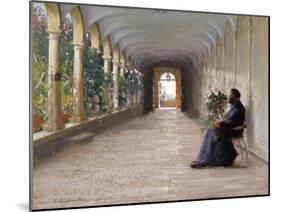 Contemplation-Fausto Zonaro-Mounted Art Print