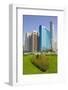 Contemporary Architecture Along the Corniche, Abu Dhabi, United Arab Emirates, Middle East-Frank Fell-Framed Photographic Print