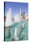 Contemporary Architecture and Al Markaziyah Gardens and Fountain-Frank Fell-Stretched Canvas