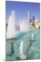 Contemporary Architecture and Al Markaziyah Gardens and Fountain-Frank Fell-Mounted Photographic Print